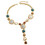 Collier de bijoux de déclaration de pendentif en Y en résine-Or 1