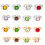 Bague ouverte avec pierres précieuses empilables-Couleur or 2