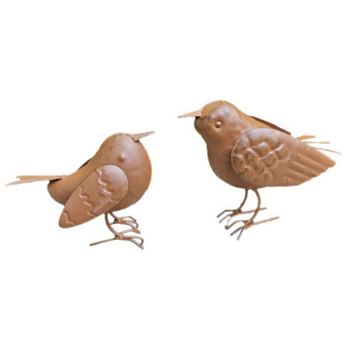 2 Stücke Metall Vogel Outdoor Garten Hof Simulation Tier