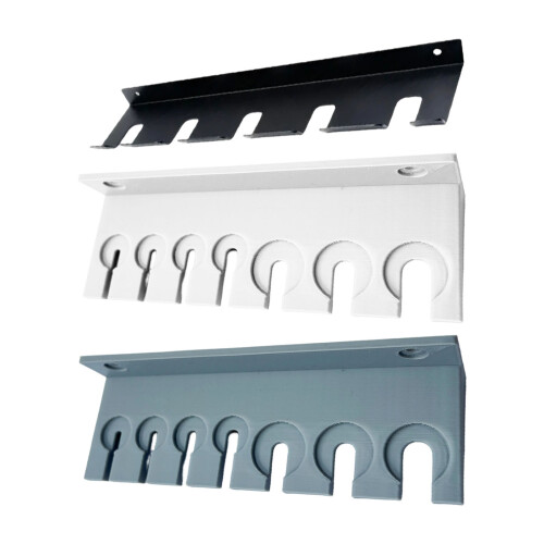 Sleekly Tool Storage Rack Plastic Wrench Socket Holder-White 1