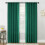Imitation Linen Curtains 2 Panel Set Light-Navy blue W127 214 6