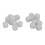 Education Dice 20pcs Plastic 16mm Round Corner Blank for Board Games White 1