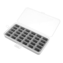 Sewing Bobbin Organizer Box with Clear Lid and Compartments for Threads and Quilting Crafts