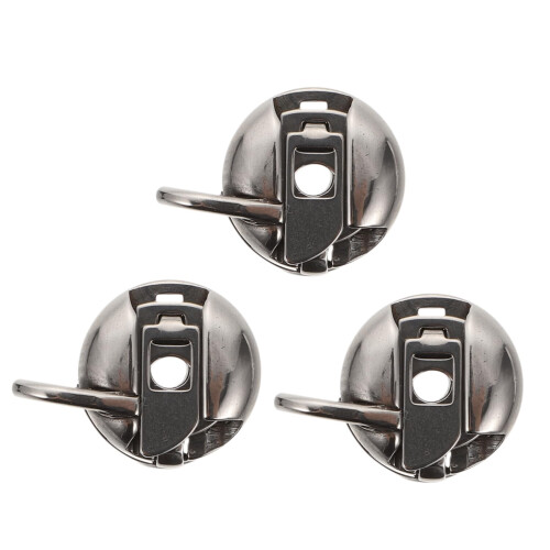 3Pcs Durable Sewing Machine Bobbin Case Set with Stable Thread Tension for Home Sewing