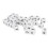 30PCS 16mm 6-Sided Plastic Dice Set White 2