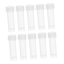 10 Pcs Transparent Sewing Needle Storage Tubes, Durable Plastic Organizer for Beads, Jewelry and Crafts
