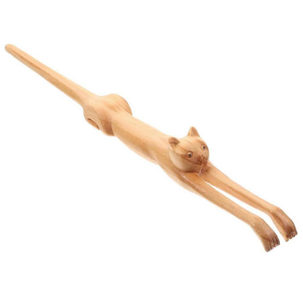 Wooden Cat Shaped Back Massager Wooden Backreliever