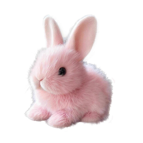 Electronic Bunny Plush Animated Interaction Gift Electronic Pet Toy for Gift White
