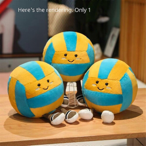 Coussin de volley-ball mignon, poupée, coussin de sport doux 2