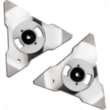Kit com 2 lâminas de reposição em aço inoxidável para cortadores de grama robóticos Robomow RS/TS/MS/RC/TC/MC