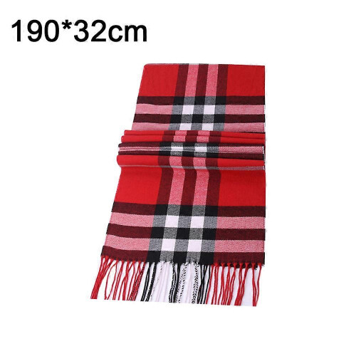 Cachecol xadrez masculino clássico de luxo com toque de cashmere. 1