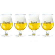 Conjunto de 4 copos Duvel Golden Ale Tulip Belgian Glass 350ML
