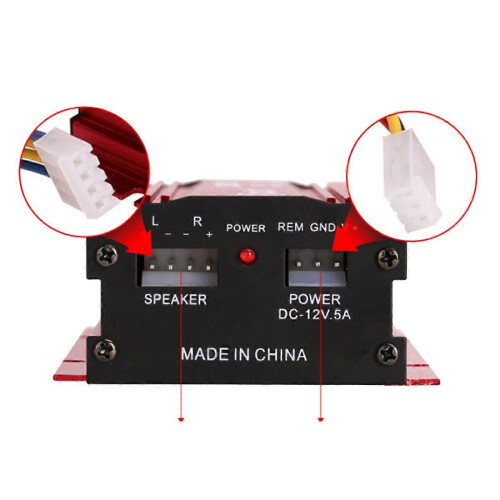 Καλώδιο ενισχυτή αυτοκινήτου KINTER 12V 2 καναλιών 1