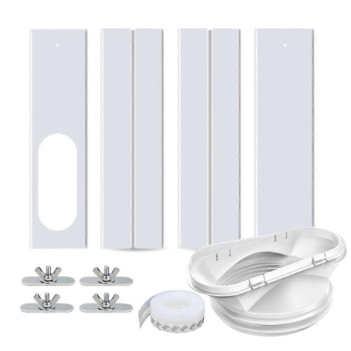 Portable Air Conditioner Window Kit Adjustable Window for Air Conditioner Sliding AC Window Vent Kit