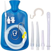 Kit para Enema Modelo Mais Recente de 2025 com Bolsa para Enema de 2L e Mangueira de Silicone de 1,5m (5 pés) de Comprimento.