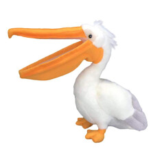 Adorável boneco de pelicano simulado, brinquedo de pelúcia interessante para crianças, boneco de pássaro.