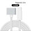 140W Type C To MagSafe 3 Adapter Cable compatible with Macbook Pro Air Silver 5