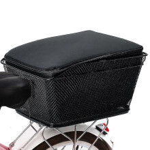 Panier arrière de vélo grande capacité en fil métallique, avec housse imperméable et résistante à la pluie