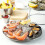 Meeresfrüchte-Teller-Set, doppelter Edelstahlteller, Nachmittagstee-Kuchen 4