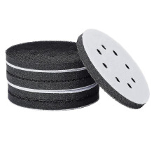 6 Stück 5 Zoll (125 mm) 8-Loch-Schleifpads aus weichem Schwamm für Schleifpads und Schleifscheiben.