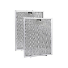 2 filtri per cappa aspirante, filtro antigrasso per cappa da cucina, sistema di ventilazione e aspirazione in alluminio, filtro a rete.