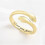 Two Hand Hug Couple's Ring 18ct Sterling Gold Couple's Hug Ring Adjustable Ring 1