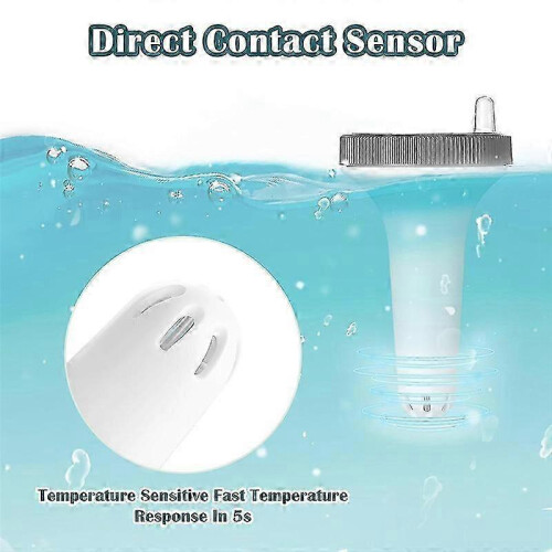 Wireless Pool Thermometer Floating Easy Read,Digital Pool Thermometer Waterproof, for Swimming Pools 1