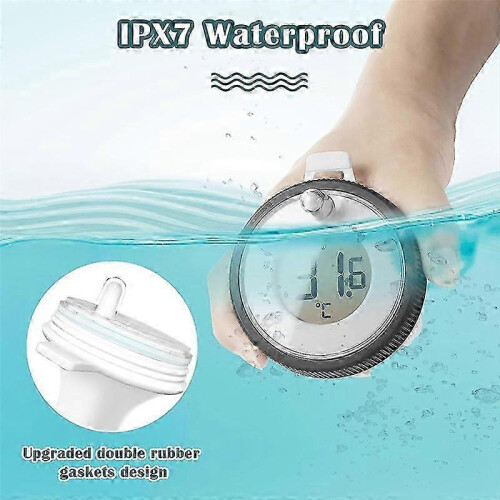 Wireless Pool Thermometer Floating Easy Read,Digital Pool Thermometer Waterproof, for Swimming Pools 2