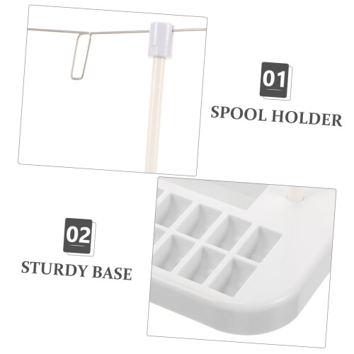 Sewing Thread Stand Spool Holder for Sewing Machines with Smooth Feeding and MultiSpool Organization 2