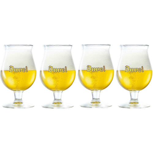 Duvel Golden Ale Tulip Βελγική Μπύρα 350ML - Σετ 4 τεμαχίων 1