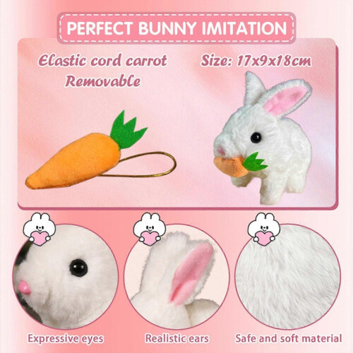 Bunny - Easter My Realistic Bunny Toy, Interactive Bunny Realistic Bunny - Jumping, Twitching 1