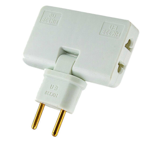 Rotate EU Plug Converter 3 in 1 180 Degree Extension Plug 1
