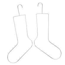 2pcs Stainless Steel Sock Blockers for Knitting Drying Shaping with Precise Fit Design