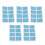Grid Athletic Tape 5 Sheets Light Blue Rayon 3