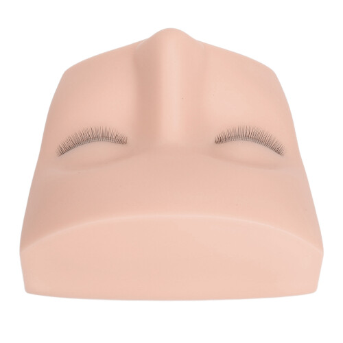 White Skin Lash Mannequin Head Elastic 3 Layer Lashes Practice for Beginners 1