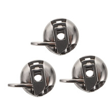 3Pcs Industrial Sewing Machine Bobbin Case Set Durable Metal Construction for Home and Factory Use
