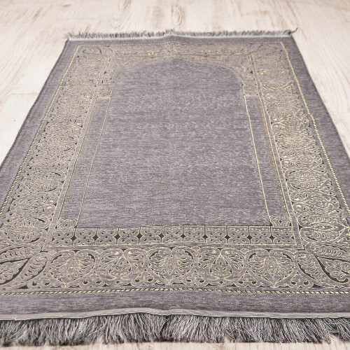 (Gray) Luxury Prayer Rug 1
