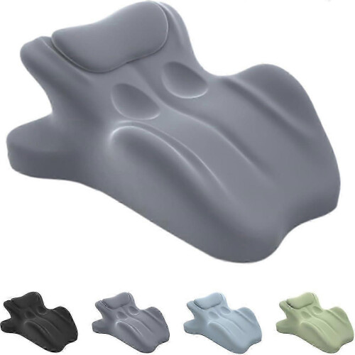 Couple Pillow with 27 Ergonomic Incline Memory Foam Wedge for MultiPosition Support Gray
