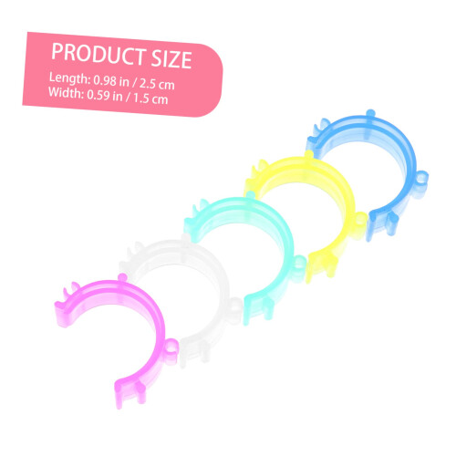 100pcs Sewing Bobbin Clips and Thread Spool Holders for Embroidery Thread, Tangle Organizer White 2