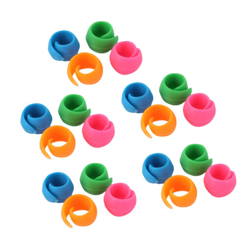 20pcs Reusable Silicone Bobbin Clips and Thread Spool Holders for Sewing Machines, Tangle Organizer
