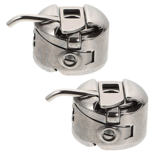 2Pcs Sewing Machine Bobbin Case Replacement Set with Reliable Thread Tension and Easy Installation for Household Use