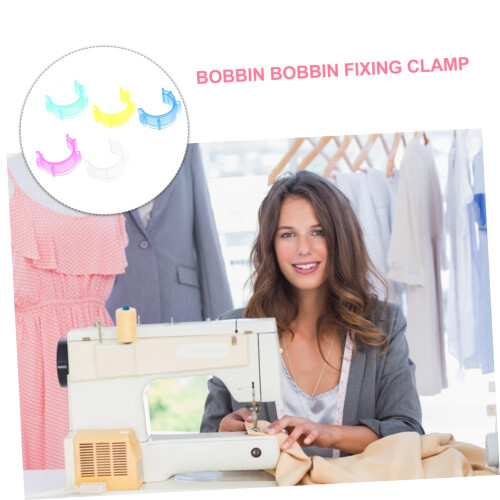 125pcs Sewing Bobbin Clips Set for Organizing Threads, Durable Plastic Holders, Prevents Tangling 2
