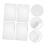 4 Pack A5 Document Storage Box Set Plastic File Organizer with Secure Lids for Office School Home 3