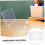 4 Pack A5 Document Storage Box Set Plastic File Organizer with Secure Lids for Office School Home 5
