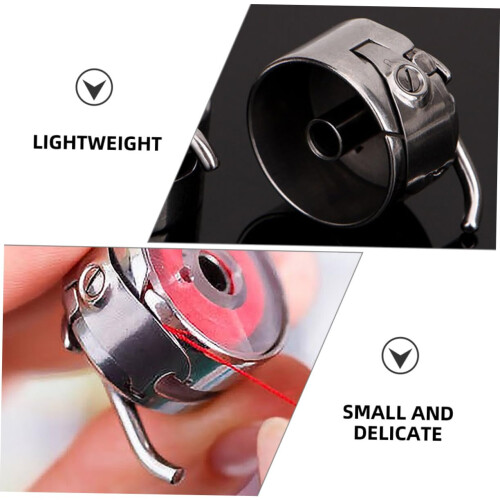 DOITOOL 2pcs Industrial Sewing Machine Bobbin Case Set, Durable Design for Consistent Stitch Quality 2