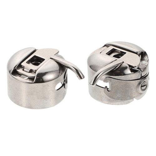 DOITOOL 2pcs Industrial Sewing Machine Bobbin Case Set, Durable Design for Consistent Stitch Quality