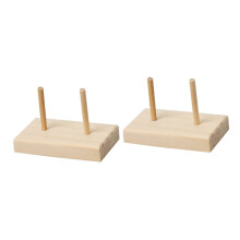Wooden Thread Spool Holder 2Piece Sewing Thread Organizer for Embroidery and Crafts Tangle Home Use