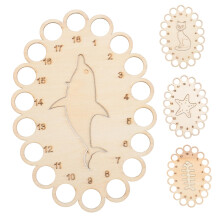 Embroidery Thread Organizer Set with BuiltIn Splitter, Wooden Floss Box for Cross Stitch, 4pcs Decorative Design