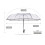 Transparent Windproof Folding Umbrella Automatic Open 3 Fold Compact Clear Rain Gear for Travel 2