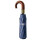 Windproof Automatic Umbrella with Solid Wooden Handle, Auto Open, Sun and Rain Protection, Blue 1